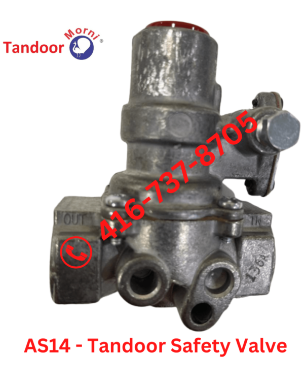 AS14 Tandoor Safety Valve - Essential Part for Your Tandoor || Side View