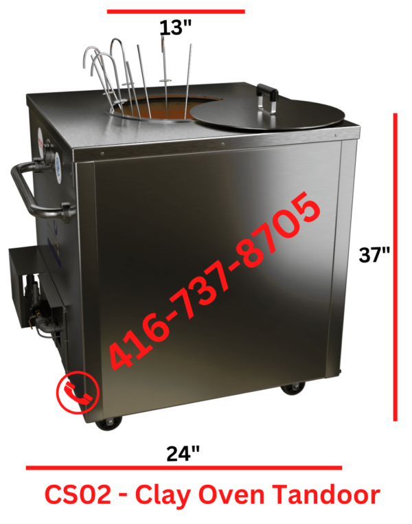 CS02 Clay Oven Tandoor Side View