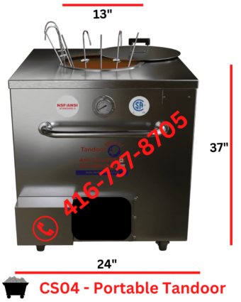 Portable Tandoor with front view