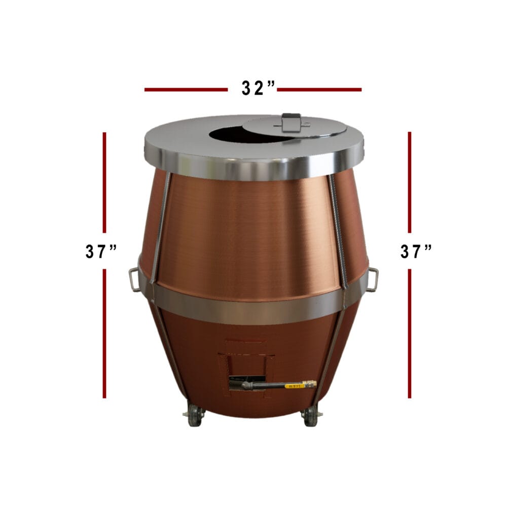 A02 32 x 32 Gas Tandoor Oven Measurement Image