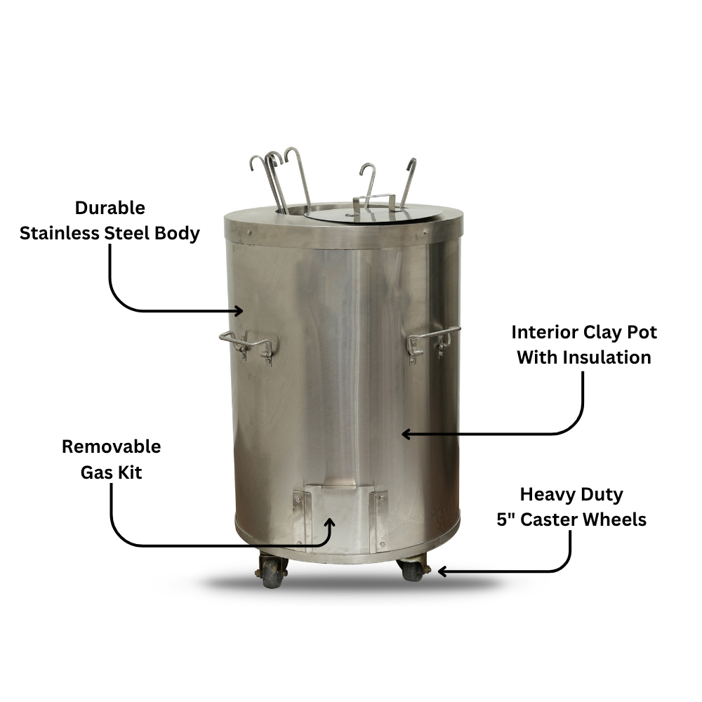 CS03 - 24" x 24" Round - Portable Tandoor Oven - Image 6