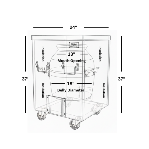 CS04 - 24" x 24" Square - Desi Clay Oven - Image 4