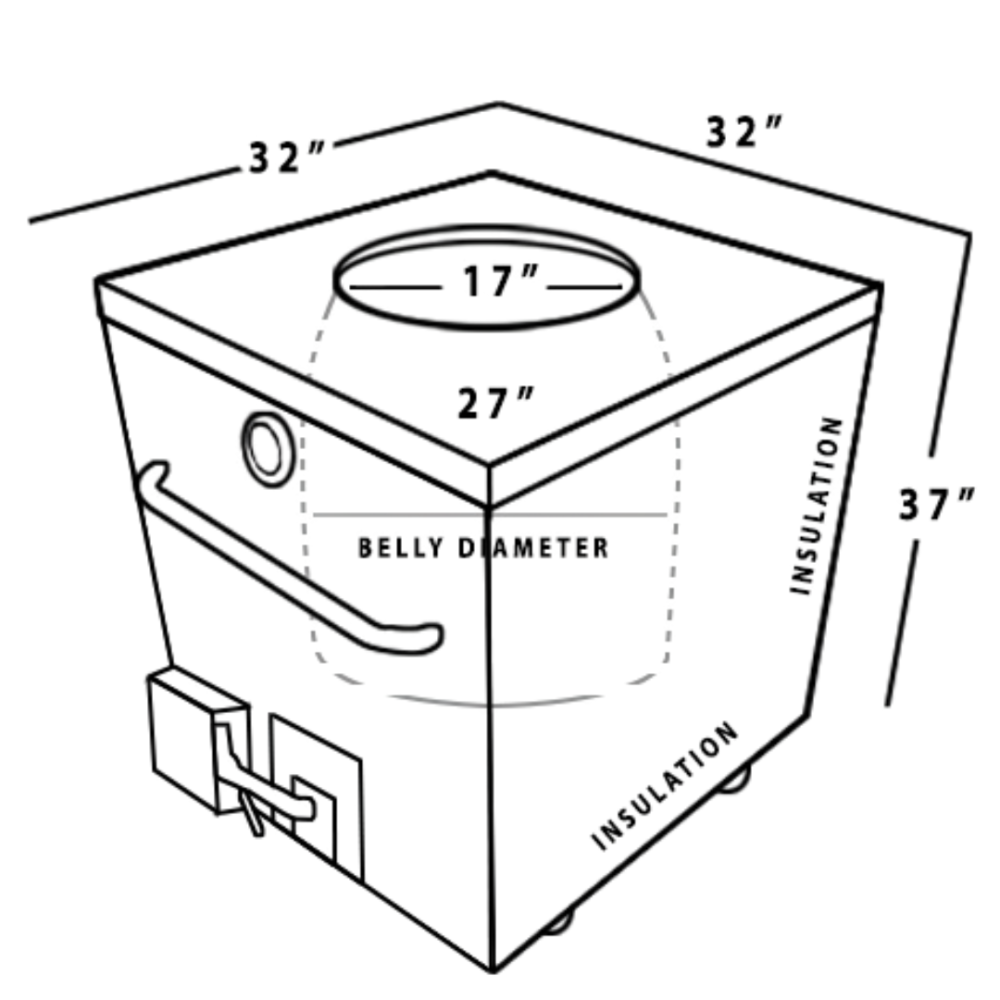 T02 - 32″ x 32″ Indian Tandoor Oven - Image 4